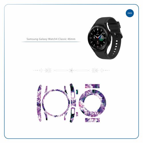 Samsung_Watch4 Classic 46mm_Purple_Flower_2